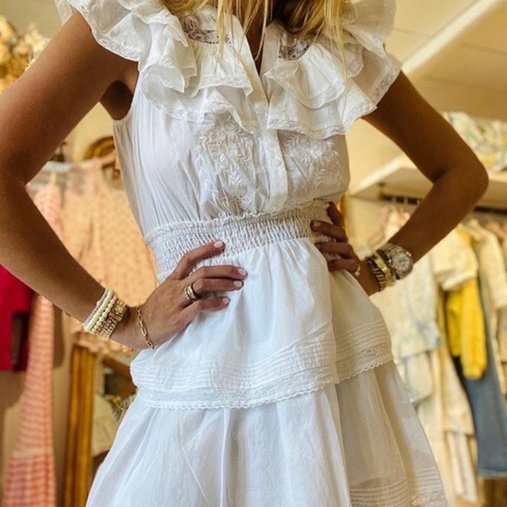 LOVESHACKFANCY x target white mini dress